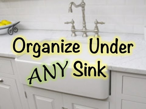 how to organize under bathroom sink
