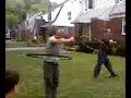 Random neighbor stops to try JenniHoops