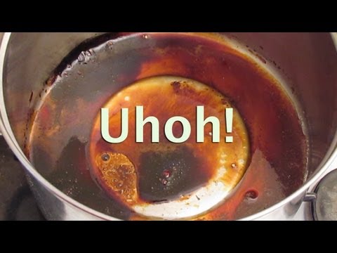 how to dissolve burnt food