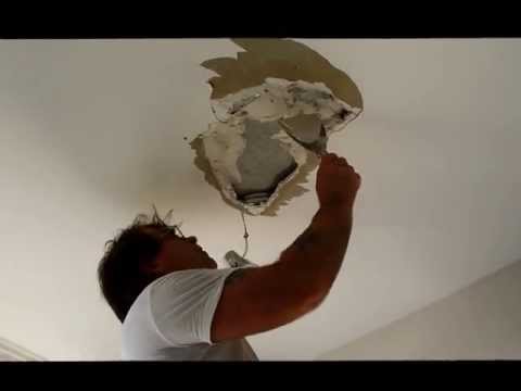 how to patch plaster ceiling