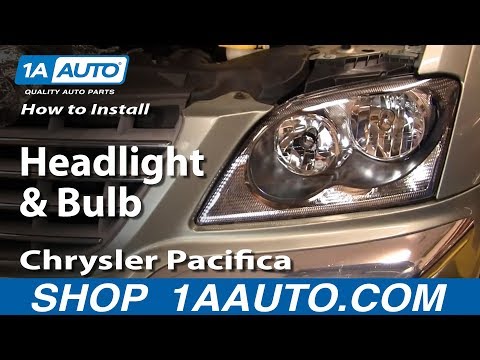 How To Install Replace Headlight and Bulb Chrysler Pacifica 04-06 1AAuto.com