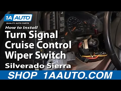 How To Install Replace Turn Signal Cruise Control Wiper Switch Silverado Sierra 99-02 1AAuto.com