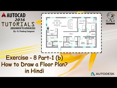 Floor Plan in Autocad 2D