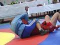 Sambo bout , veteran tournament