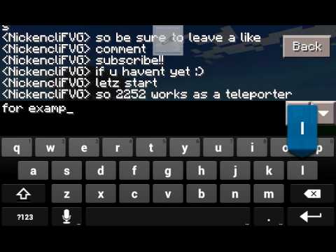 how to tp minecraft pe