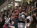 members of the crowd cheer as the truck 