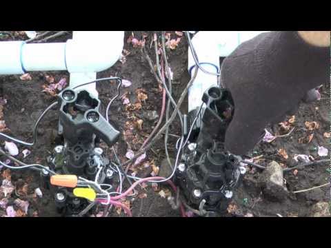 how to bleed irrigation valves