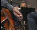 tv footage of julian lloyd webber recording the dvorak cello concerto with neumann and czech phil.