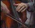 tv footage of julian lloyd webber recording the dvorak cello concerto with neumann and czech phil.