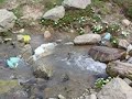 garbage in seven springs at kongdoori, gulmarg - sevensprings gulmarg gandola