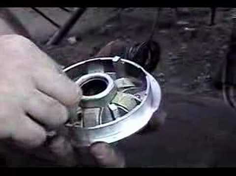 GY6 - I show how I change the weights in my Tank Courier's CVT. I have a Dr. Pully Variator, but the procedure should be the same for most GY6 based scooters.