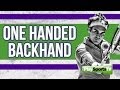 Tennis: Backhand: One-Handed, Part Two