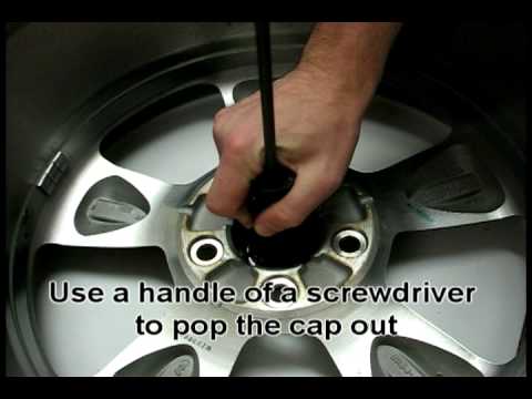 How to install wheel center caps