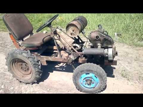 Самодельный трактор с двигателем мотоколяски Самодельный трактор с двигателем мотоколяски