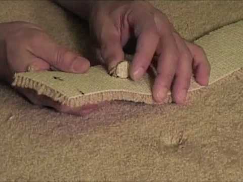 how to repair cigarette burn in carpet