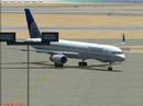 fsx b757 200 from continental landing at los angeles klax