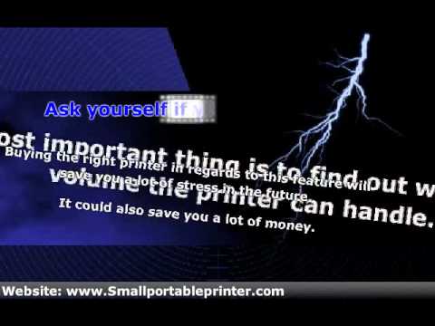Popular Small Travel Printers -- The Best Business Printer