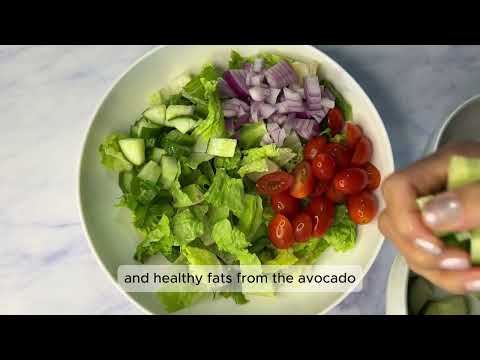 Chopped Chicken Salad w/ Avocado Dressing