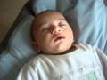 Julian sleeping on the sack