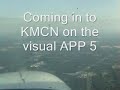 Cessna 172 Cross Country flight from KMCN To KLZU and back