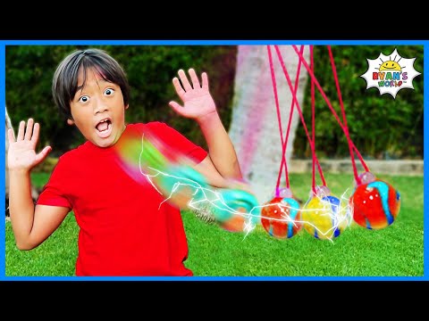 DIY How to make Easy Newton's Cradle at home for kids!
