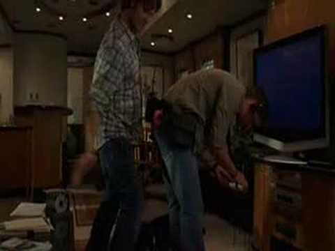 Jared smacking Jensen's bum