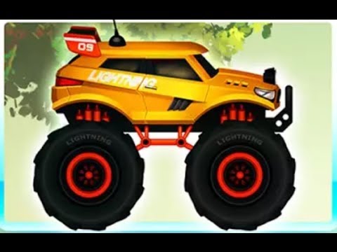 МОНСТР ТРАК - ГОНКИ в джунглях! Мультик для детей про МОНСТР ТРАК / Monster TRUCKS RACES