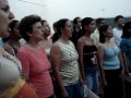 Ensaio da m�sica Kumbaya