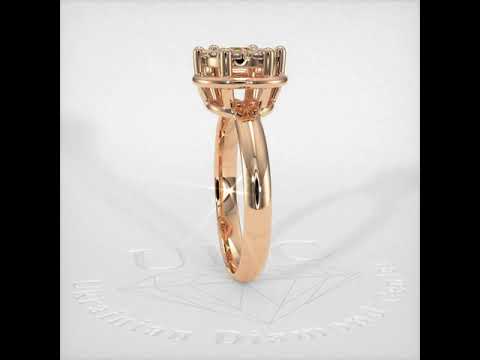 Золота каблучка з діамантами Артикул: Ju25230