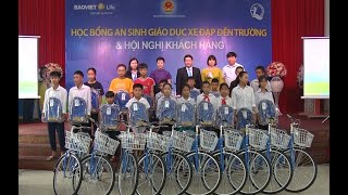 Trao học bổng An sinh giáo dục - xe đạp đến trường năm 2019