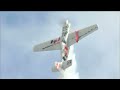 Red Bull Air Race pilot Hannes Arch, leader of the World Championship 2008, hit a pylon during training session in Perth. A piece of pylon got caught on his wing but the Austrian ace returned to the airport landing safely.