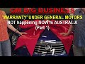 General Motors (GM) Australian Warranty Pt1