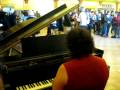 Playing piano at a  reception part1