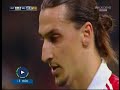 Julio Cesar prende in giro Ibrahimovic prima di calciare il rigore.