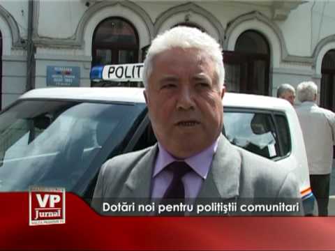 Dotări noi pentru poliţiştii comunitari