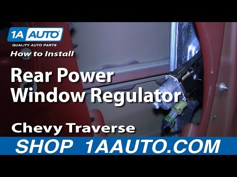 How To Install Replace Rear Power Window Regulator 2009-13 Chevy Traverse