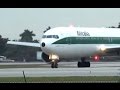 Alitalia Airlines Boeing 767-300 Full Takeoff from Miami Int'l Airport