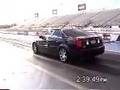 Vinnie's supercharged CTS-V Quarter mile run 12.5@115 Walkin