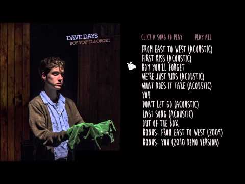 Dave Days 'Boy You'll Forget' Audio