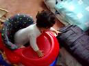 Yusra in her walker