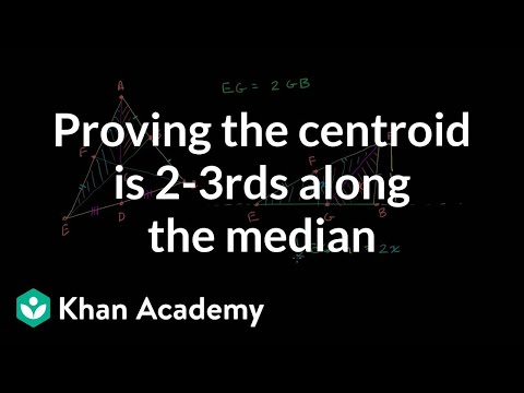 how to prove centroid theorem