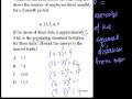 Algebra II: Mean and Standard Deviation