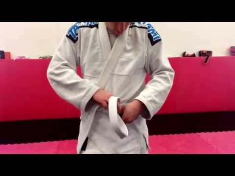 how to tie ninja belt