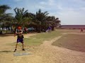 Rocky's softball swing