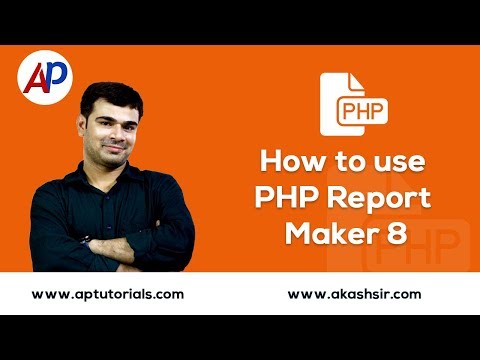How to use PHP Report Maker
