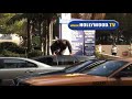 EXCLUSIVE:Chris Brown on Location in Los Angeles. EXCLUSIVE:Chris Brown on Location in Los Angeles.