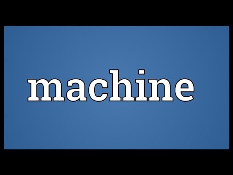 Word Today: Machine