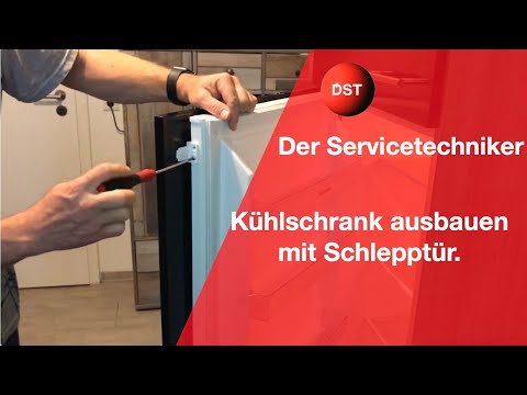 Einbaukühlschrank ausbauen