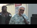 leo reed speaks at the labor solidarity rally, hollywood blvd...