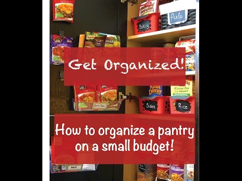 how to organize a pantry